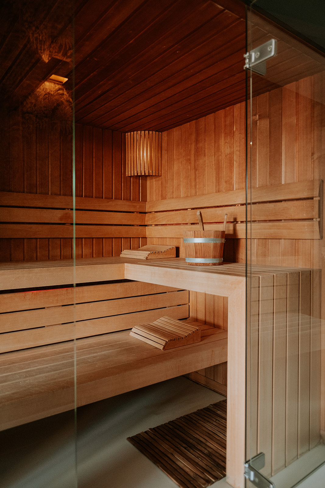Sauna in de wellnessruimte